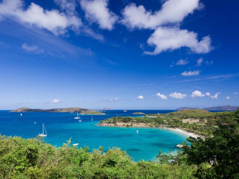 Caribbean island of St John in the US Virgin Islands